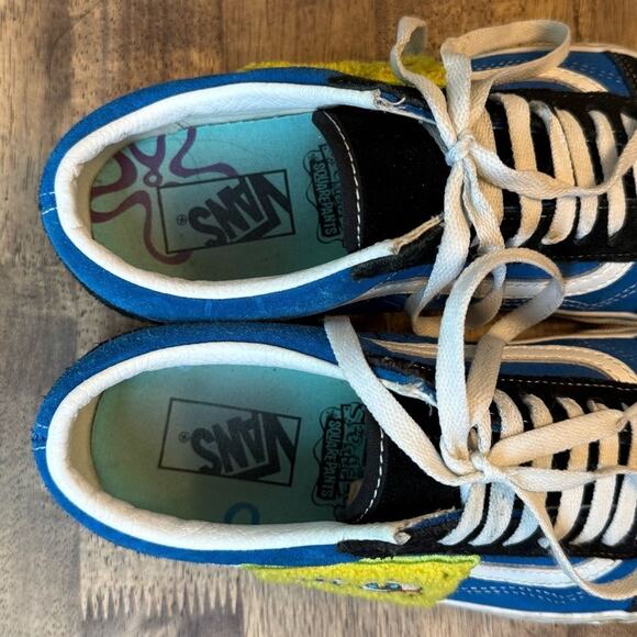 Vans X Spongebob Squarepants Old Skool Sneaker Nickelodeon Smile Patch Sz 8.5/10 - Picture 7 of 12